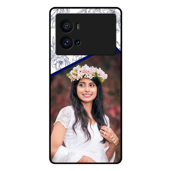 iQOO 9 Pro 5G Personalized Glass Phone Case - Premium Floral Design