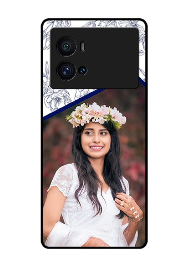 iQOO 9 Pro 5G Personalized Glass Phone Case - Premium Floral Design