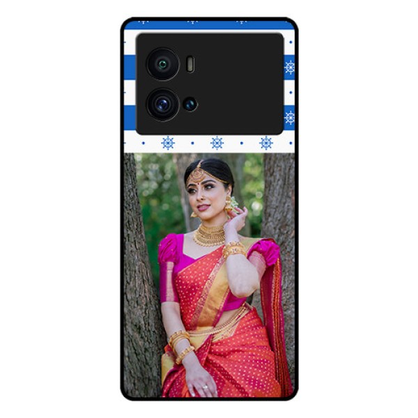 iQOO 9 Pro 5G Photo Printing on Glass Case - Snow Pattern Design