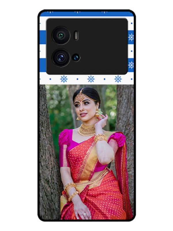 Custom iQOO 9 Pro 5G Photo Printing on Glass Case - Snow Pattern Design