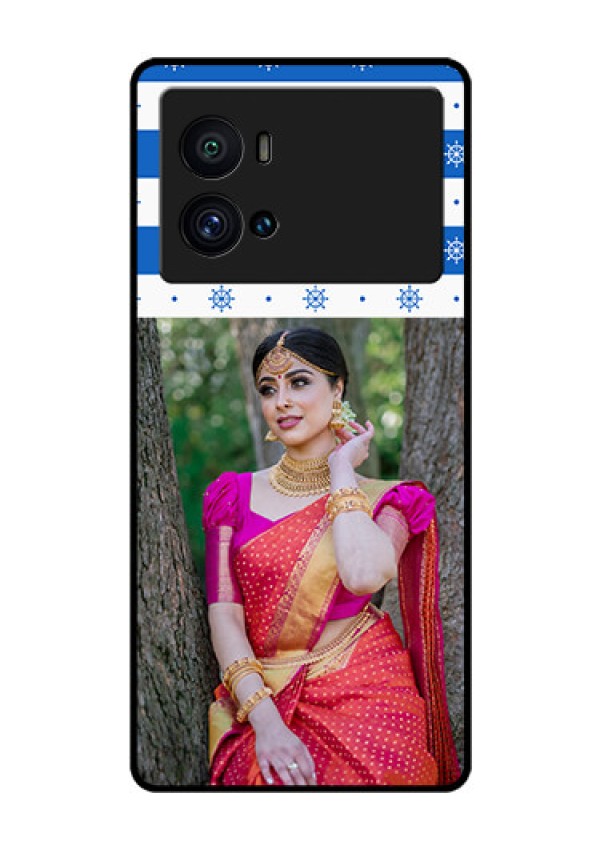 iQOO 9 Pro 5G Photo Printing on Glass Case - Snow Pattern Design