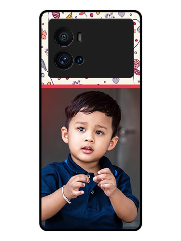 Custom iQOO 9 Pro 5G Custom Glass Mobile Case - Premium Floral Design