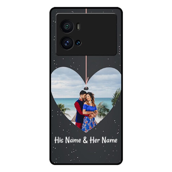iQOO 9 Pro 5G Custom Glass Phone Case - Hanging Heart Design