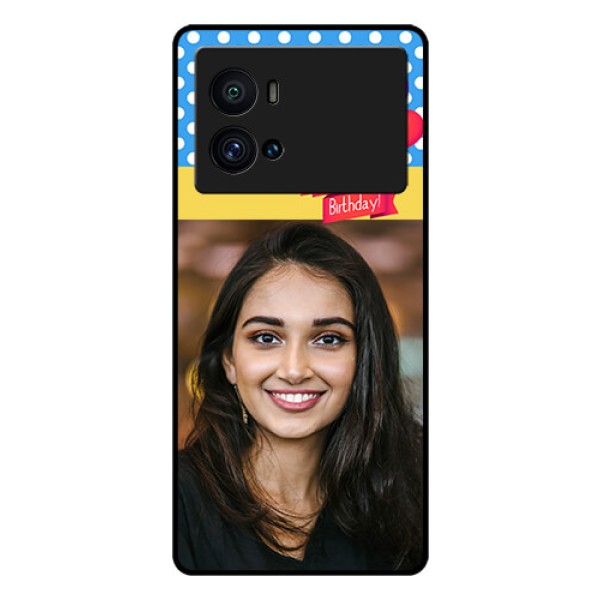 iQOO 9 Pro 5G Custom Glass Mobile Case - Happy Birthday Design