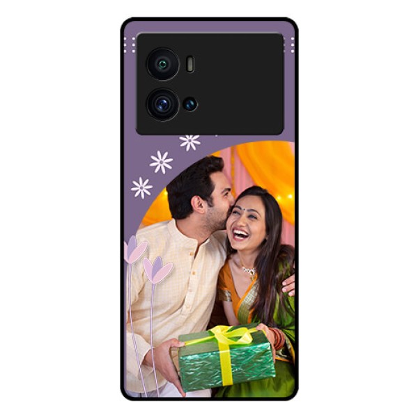 iQOO 9 Pro 5G Custom Glass Mobile Case - Lavender flowers design