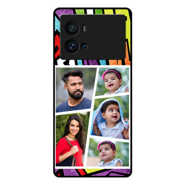 iQOO 9 Pro 5G Custom Glass Phone Case - Graffiti pattern Design