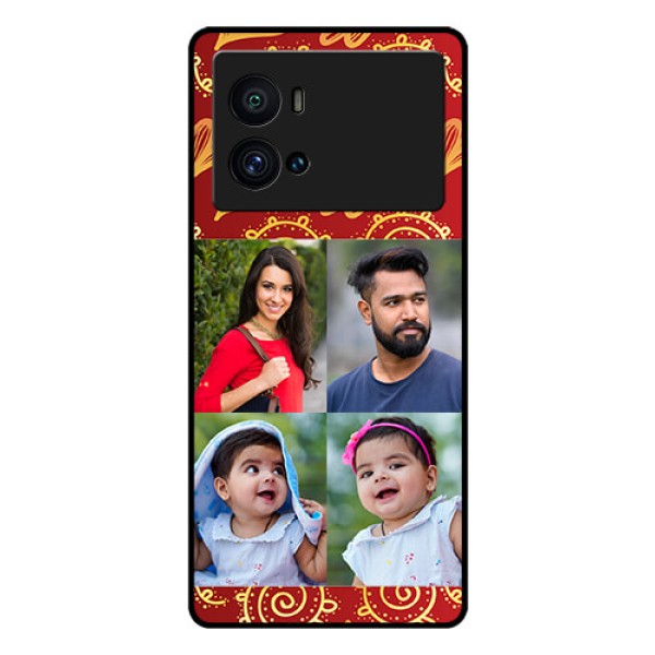 iQOO 9 Pro 5G Photo Printing on Glass Case - 4 Image Traditional Design iQOO 9 Pro 5G Photo Printing on Glass Case - 4 Image Traditional Design