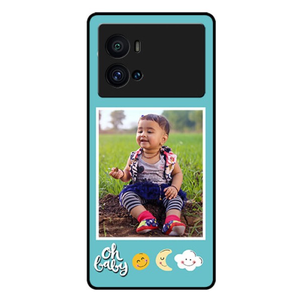 iQOO 9 Pro 5G Personalized Glass Phone Case - Smiley Kids Stars Design iQOO 9 Pro 5G Personalized Glass Phone Case - Smiley Kids Stars Design