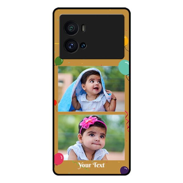 iQOO 9 Pro 5G Personalized Glass Phone Case - Image Holder with Birthday Celebrations Design iQOO 9 Pro 5G Personalized Glass Phone Case - Image Holder with Birthday Celebrations Design