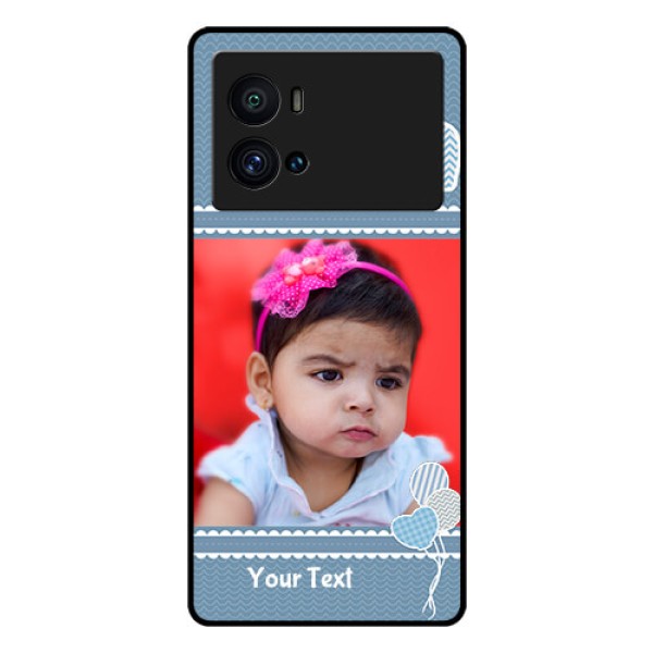 iQOO 9 Pro 5G Photo Printing on Glass Case - with Kids Pattern Design