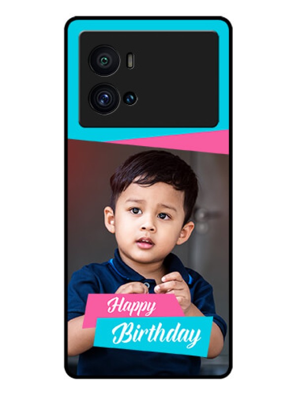 Custom iQOO 9 Pro 5G Personalized Glass Phone Case - Image Holder with 2 Color Design