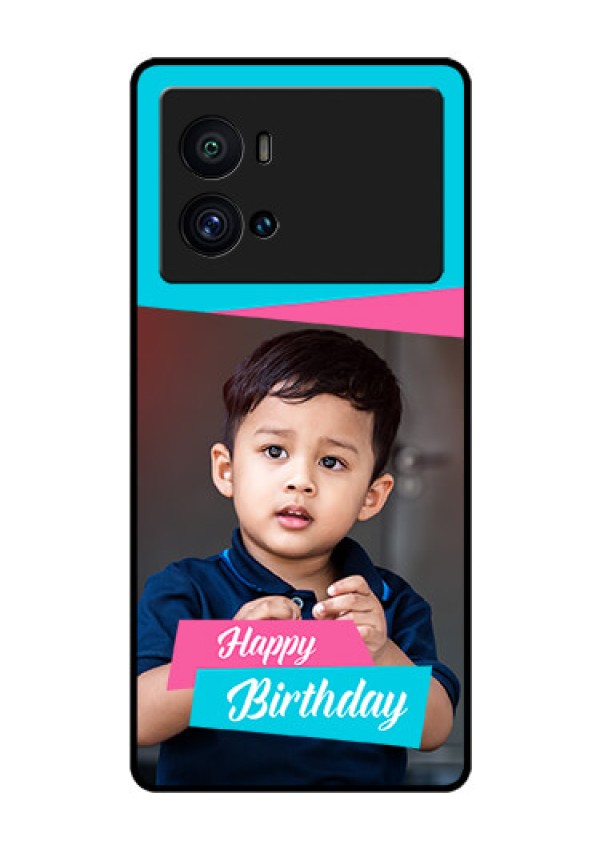 iQOO 9 Pro 5G Personalized Glass Phone Case - Image Holder with 2 Color Design