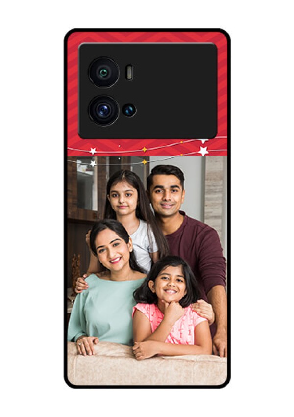 iQOO 9 Pro 5G Personalized Glass Phone Case - Happy Family Design