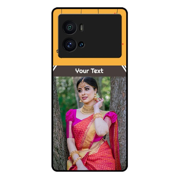 iQOO 9 Pro 5G Custom Glass Mobile Case - with Family Picture and Icons iQOO 9 Pro 5G Custom Glass Mobile Case - with Family Picture and Icons