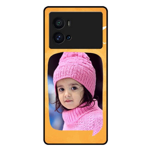 iQOO 9 Pro 5G Personalized Glass Phone Case - Water Color Design with Bird Icons