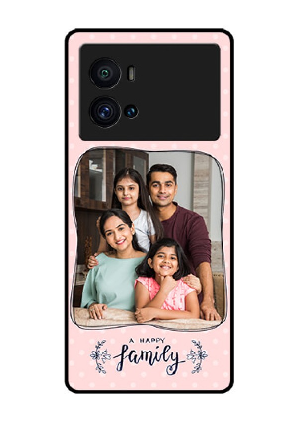iQOO 9 Pro 5G Custom Glass Phone Case - Family with Dots Design