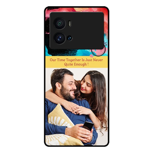 iQOO 9 Pro 5G Custom Glass Mobile Case - Quote with Acrylic Painting Design