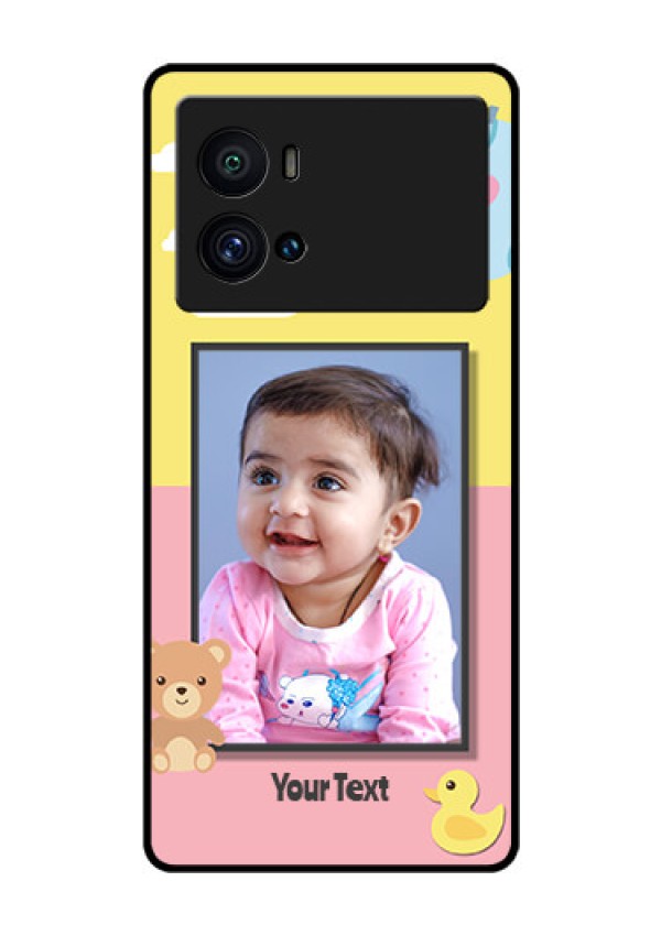 iQOO 9 Pro 5G Photo Printing on Glass Case - Kids 2 Color Design
