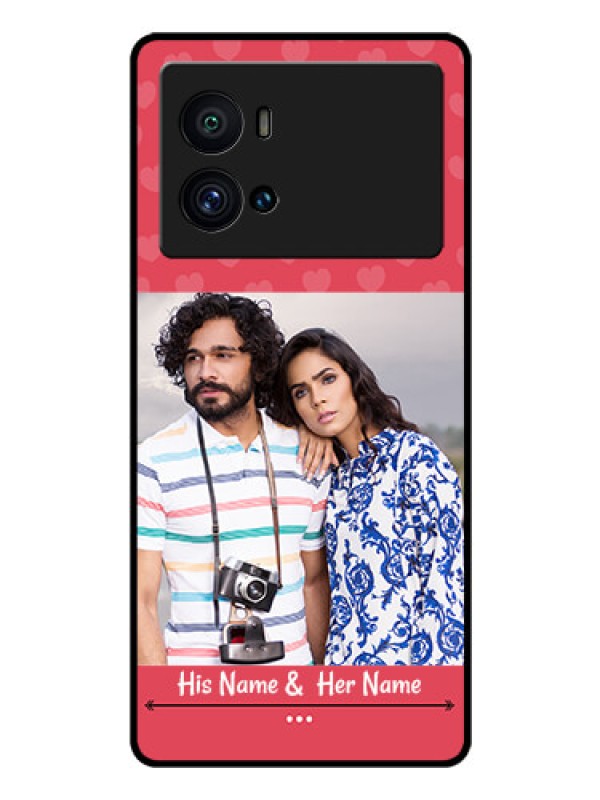 Custom iQOO 9 Pro 5G Photo Printing on Glass Case - Simple Love Design