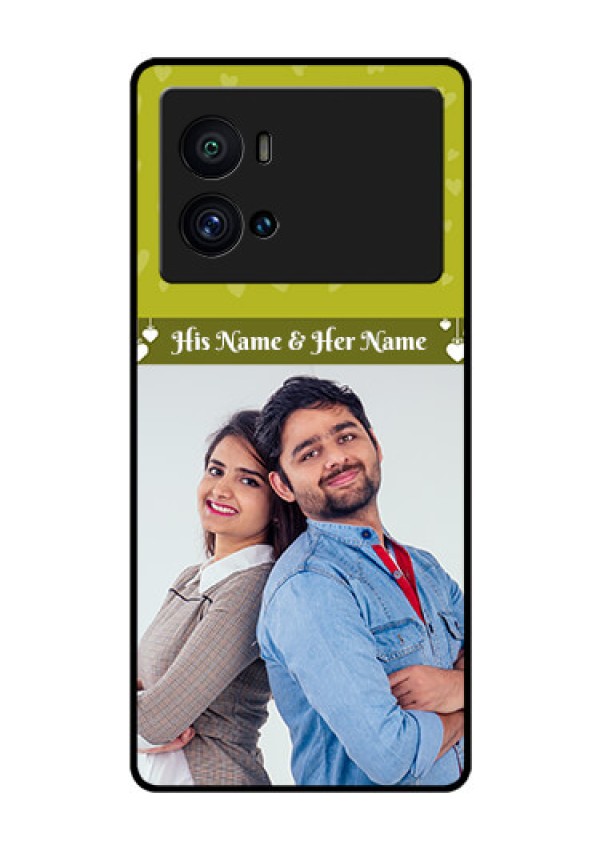 iQOO 9 Pro 5G Custom Glass Phone Case - You & Me Heart Design