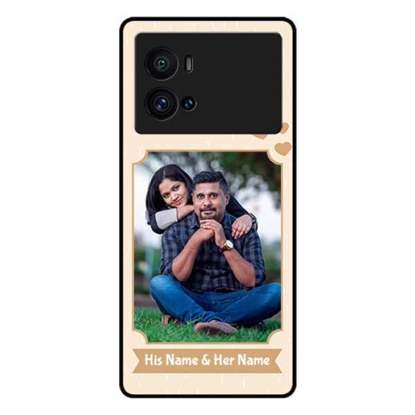iQOO 9 Pro 5G Custom Glass Phone Case - with confetti love design