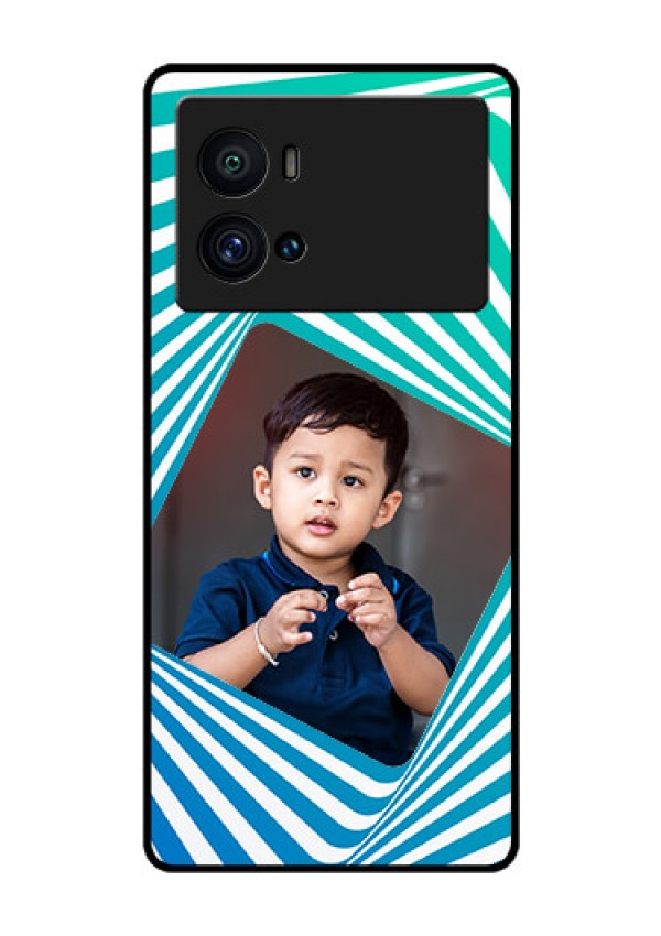 iQOO 9 Pro 5G Personalized Glass Phone Case - Abstract Spiral Design