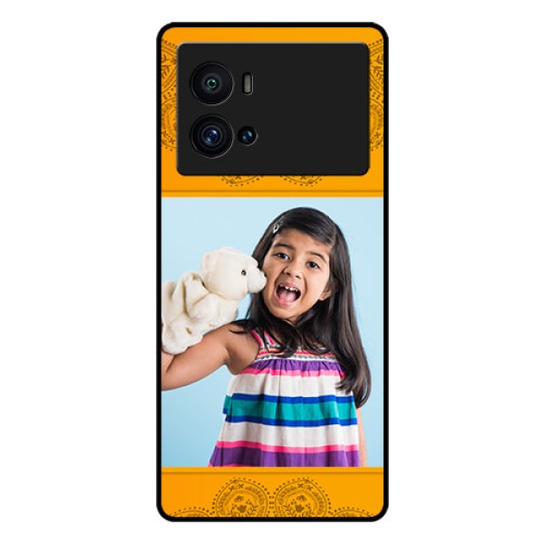 iQOO 9 Pro 5G Personalized Glass Phone Case - Photo Wedding Design