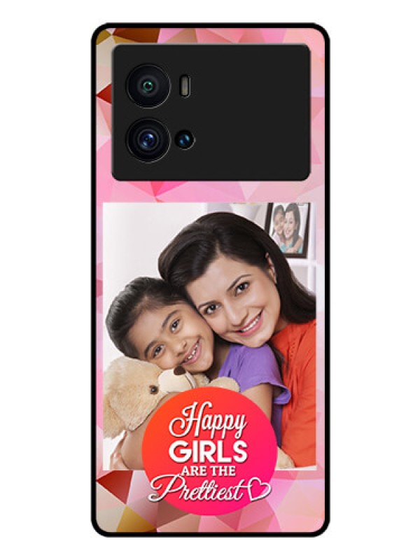 Custom iQOO 9 Pro 5G Photo Printing on Glass Case - Abstract Triangle Design