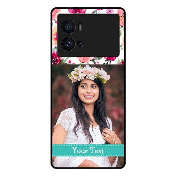iQOO 9 Pro 5G Custom Glass Phone Case - Watercolor Floral Design iQOO 9 Pro 5G Custom Glass Phone Case - Watercolor Floral Design