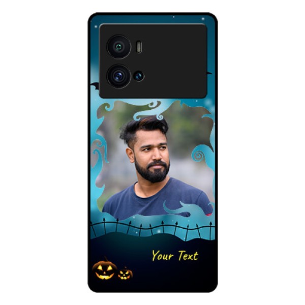 iQOO 9 Pro 5G Custom Glass Phone Case - Halloween frame design
