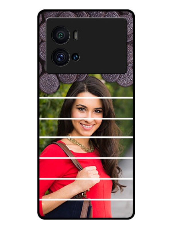 Custom iQOO 9 Pro 5G Custom Glass Phone Case - with Oreo Biscuit Design