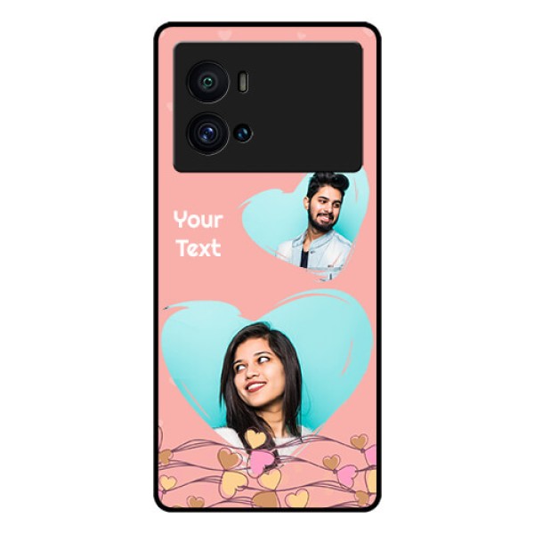 iQOO 9 Pro 5G Custom Glass Mobile Case - Love Doodle Design