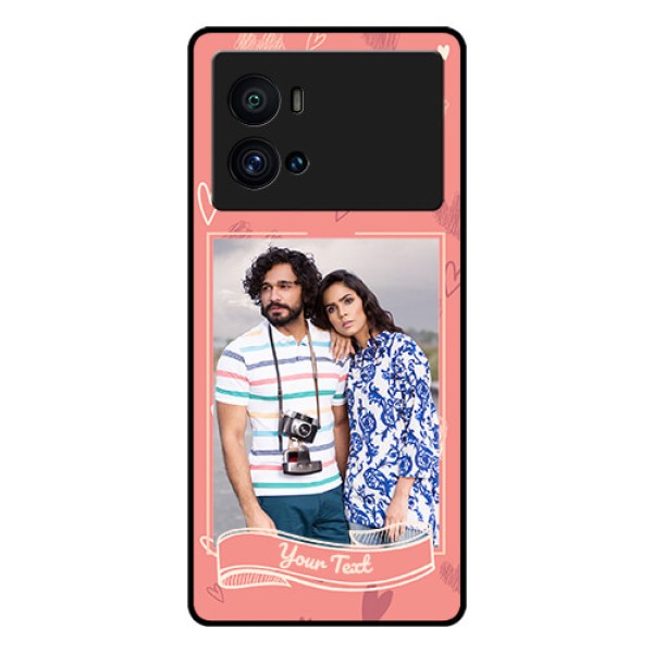 iQOO 9 Pro 5G Custom Glass Phone Case - Love doodle art Design