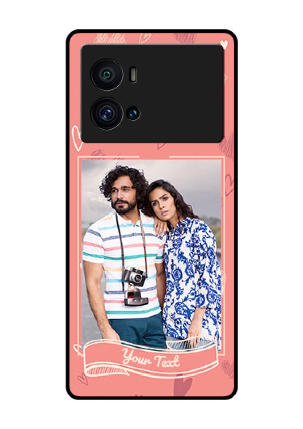 iQOO 9 Pro 5G Custom Glass Phone Case - Love doodle art Design