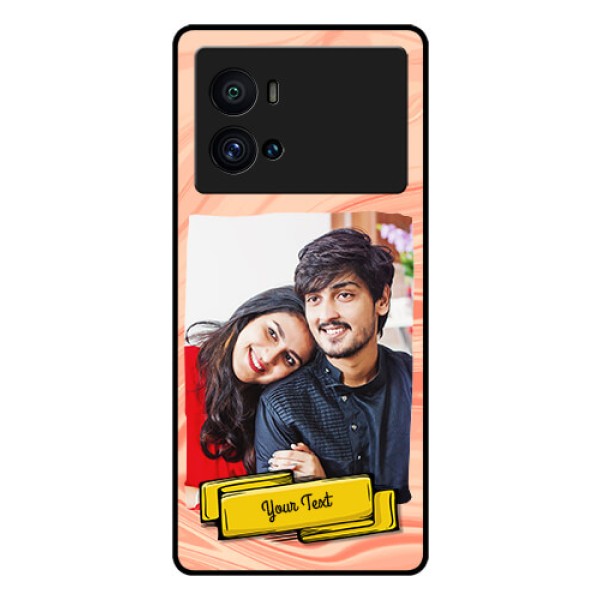 iQOO 9 Pro 5G Personalized Glass Phone Case - Marble Texture Design