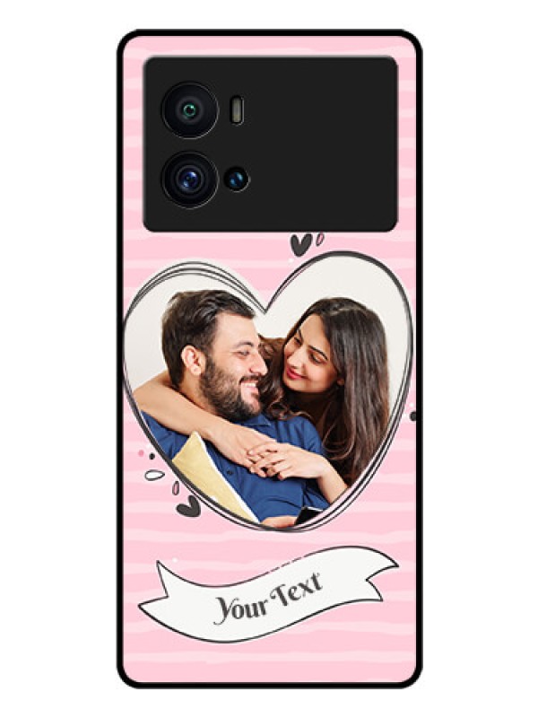 Custom iQOO 9 Pro 5G Custom Glass Phone Case - Vintage Heart Design