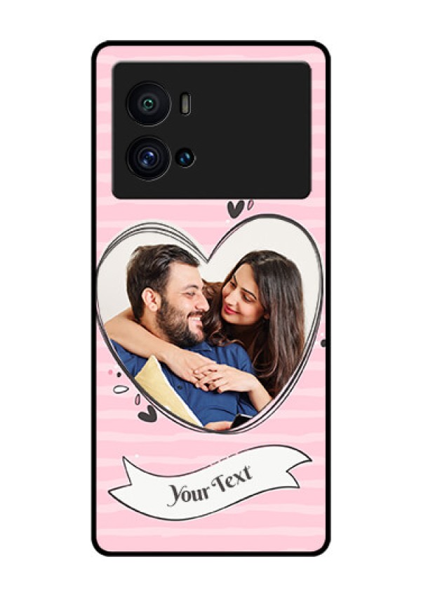 iQOO 9 Pro 5G Custom Glass Phone Case - Vintage Heart Design