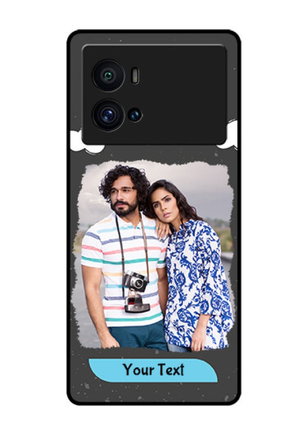 iQOO 9 Pro 5G Custom Glass Phone Case - Splashes with love doodles Design