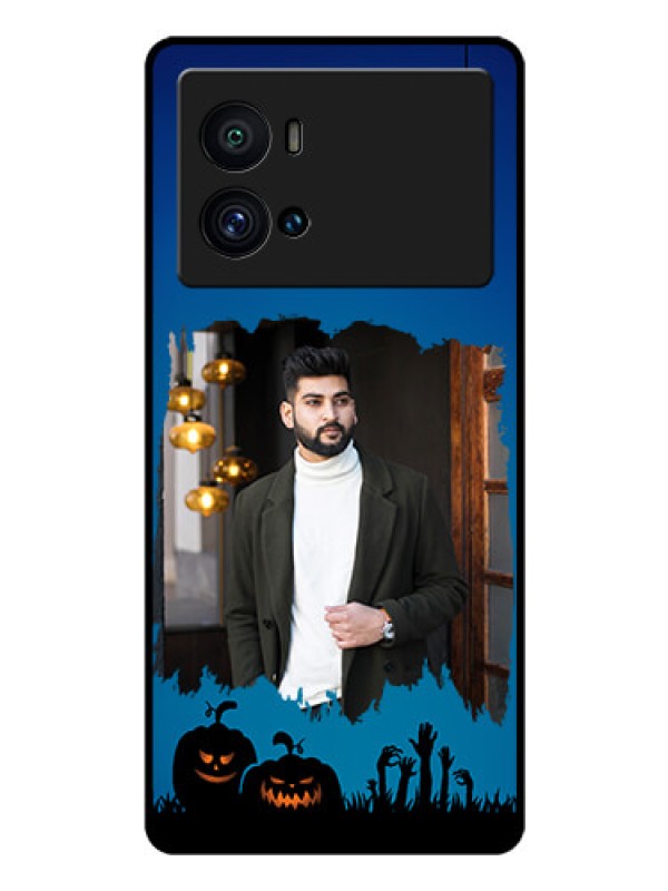 Custom iQOO 9 Pro 5G Photo Printing on Glass Case - with pro Halloween design