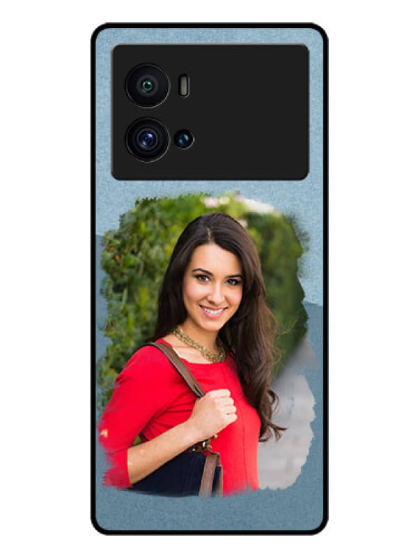 Custom iQOO 9 Pro 5G Custom Glass Mobile Case - Grunge Line Art Design