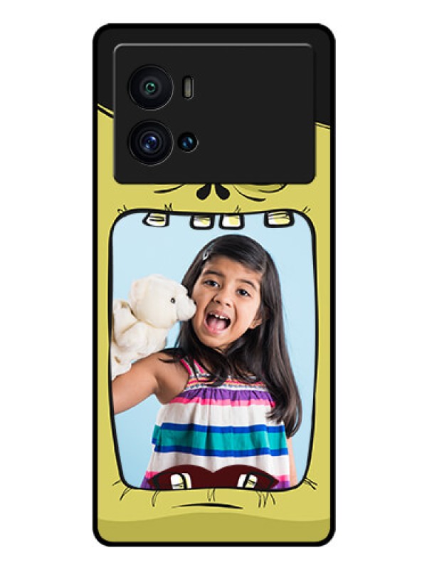 Custom iQOO 9 Pro 5G Personalized Glass Phone Case - Cartoon monster back case Design