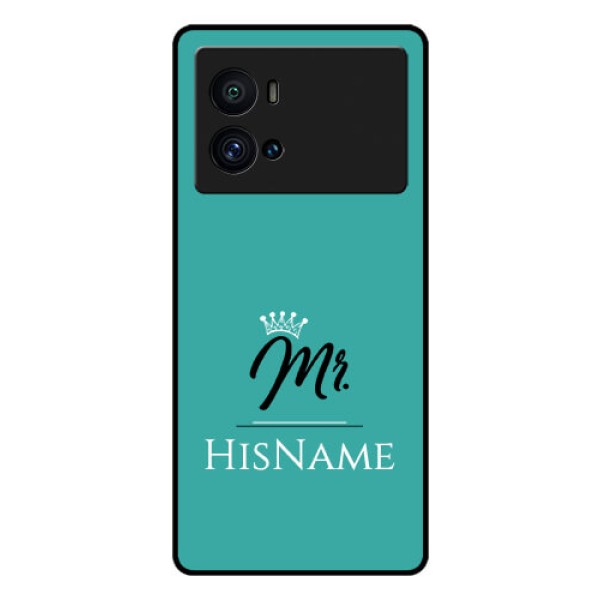 iQOO 9 Pro 5G Custom Glass Phone Case Mr with Name