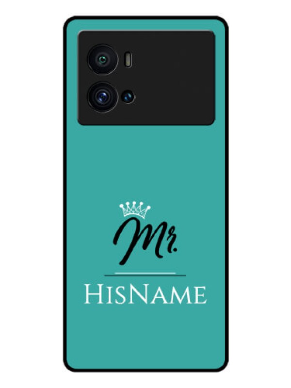 Custom iQOO 9 Pro 5G Custom Glass Phone Case Mr with Name