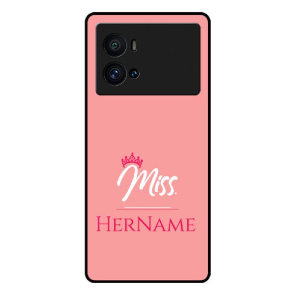 iQOO 9 Pro 5G Custom Glass Phone Case Mrs with Name