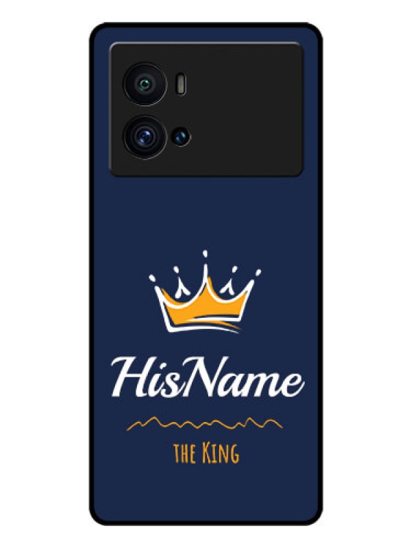 Custom iQOO 9 Pro 5G Glass Phone Case King with Name