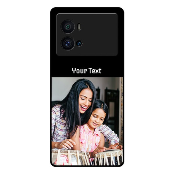 iQOO 9 Pro 5G Photo with Name on Glass Phone Case