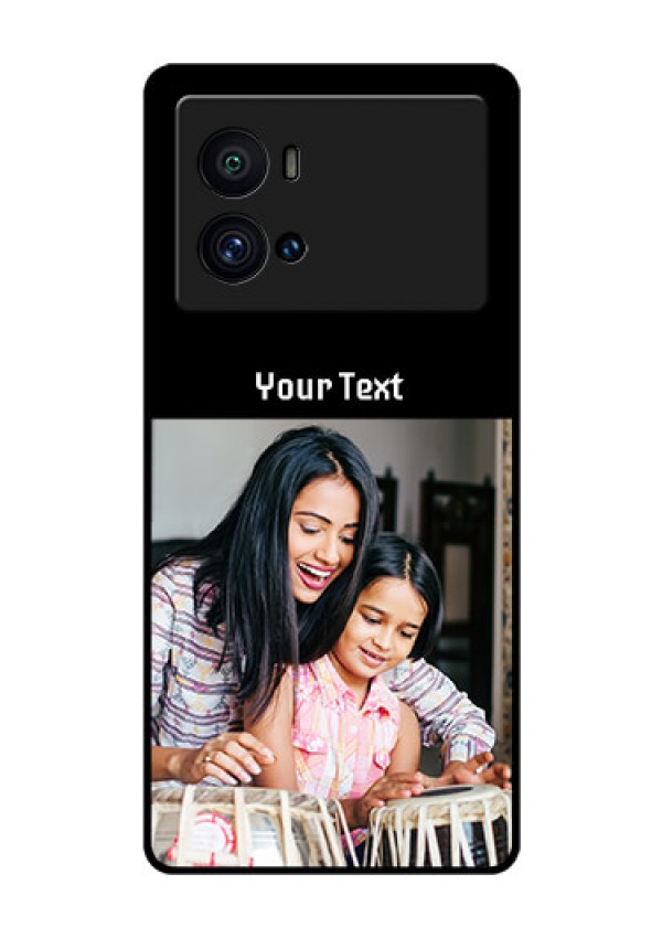 iQOO 9 Pro 5G Photo with Name on Glass Phone Case