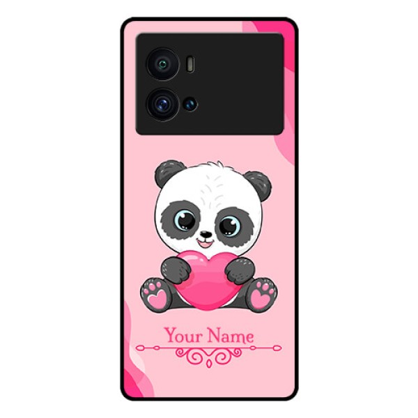 iQOO 9 Pro 5G Custom Glass Mobile Case - Cute Panda Design