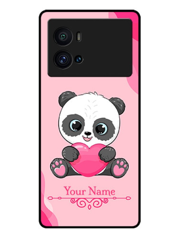 Custom iQOO 9 Pro 5G Custom Glass Mobile Case - Cute Panda Design