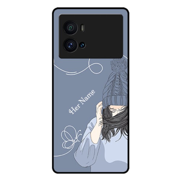 iQOO 9 Pro 5G Custom Glass Mobile Case - Girl in winter outfit Design iQOO 9 Pro 5G Custom Glass Mobile Case - Girl in winter outfit Design